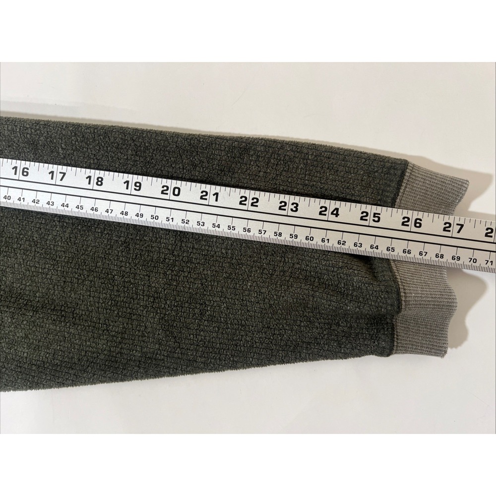 VTG Big Dogs Pullover 1/4 Button Sweatshirt - Mens Size XXL‎ - Green/Gray - Picture 6 of 8